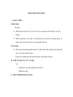 Giáo án Hoá 9 - PHÂN BÓN HOÁ HỌC pptx