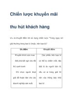 Chiến lược khuyến mãi thu hút khách hàng doc