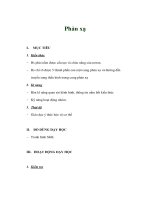 Giáo án sinh học 8 - Phản xạ pdf