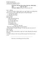 đề thi môn ngữ văn 7