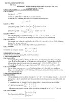 Đề thi thử ĐH toán trường THPT Nguyễn Huệ