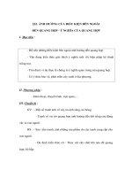 Sinh học 6 - ẢNH HƯỞNG CỦA ĐIỀU KIỆN BÊN NGOÀI ĐẾN QUANG HỢP - Ý NGHĨA CỦA QUANG HỢP ppt