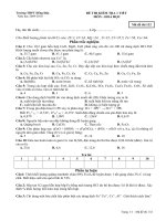 Đề kiểm tra 1 tiết 12 cuối