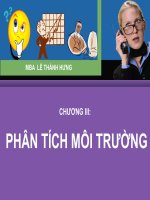 CHƯƠNG III: PHÂN TÍCH MÔI TRƯỜNG ppt