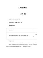 LARIAM (Kỳ 1) HOFFMANN - LA ROCHE Viên nén dễ bẻ 250 mg : hộp 8 viên. THÀNH PHẦN cho pps