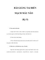 BÀI GIẢNG TAI BIẾN MẠCH MÁU NÃO (Kỳ 5) docx