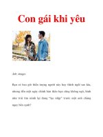 Con gái khi yêu pot