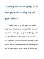 Xây dựng các doanh nghiệp có lãi doc