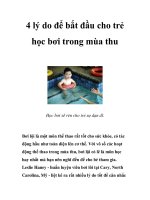 4 lý do để bắt đầu cho trẻ học bơi trong mùa thu pptx