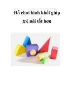 Đồ chơi hình khối giúp trẻ nói tốt hơn ppsx