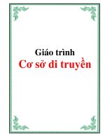 giáo trình di truyền