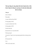 Thủ tục đăng ký công nhận tiến bộ kỹ thuật (nếu có tiến bộ kỹ thuật chỉ đăng ký áp dụng trên địa bàn thành phố Hồ Chí Minh) doc