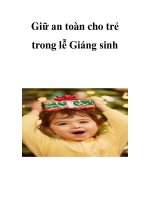 Giữ an toàn cho trẻ trong lễ Giáng sinh docx