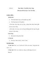 Sinh học 8 - Thực Hành : Tìm Hiểu Chức Năng ( liên quan đến cấu tạo ) Của Tuỷ Sống doc