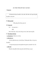 Sinh học 6 - THỤ TINH, KẾT HẠT, TẠO QUẢ doc