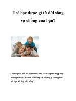 Trẻ học được gì từ đời sống vợ chồng của bạn? pptx