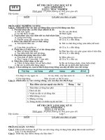 ĐỀ THI + ĐA SINH 7 KỲ II (ĐỀ B)