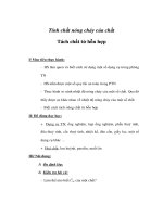 Giáo án Hoá 8 - Tính chất nóng chảy của chất Tách chất từ hỗn hợp ppsx