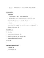 Sinh học 8 - ĐÔNG MÁU VÀ NGUYÊN TẮC TRUYỀN MÁU doc