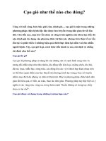 Cạo gió như thế nào cho đúng? potx