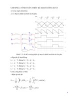 CHƯƠNG 2 - TÍNH TOÁN THIẾT KẾ MẠCH CÔNG SUẤT potx