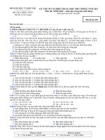 đề thi tốt nghiệp thpt môn sinh 2013