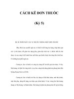 CÁCH KÊ ĐƠN THUỐC (Kỳ 5) pot