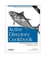 Active Directory Cookbook for windows server 2003- P1 pps