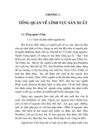 công nghệ sản xuất bia chai, chương 1 doc