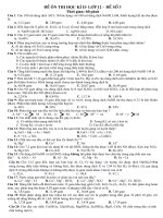 Đề ôn thị TH THPT- Vô cơ -Đề 3