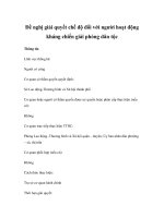 Đề nghị giải quyết chế độ đối với người hoạt động kháng chiến giải phóng dân tộc ppt