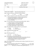 ĐỀ 1 KT CN 8 TUẦN 30