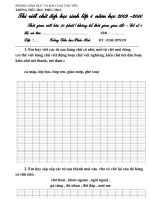 Đề thi văn hay chữ đẹp lớp 1 - 2010