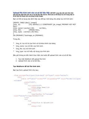 upload file hình ảnh vào cơ sở dữ liệu sql asp
