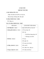 Giáo án Tiếng Việt 3 - LUYỆN VIẾT- KHI MẸ VẮNG NHÀ doc