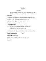 Giáo án thủ công lớp 1 - XÉ, DÁN HÌNH CHỮ NHẬT, HÌNH ppsx