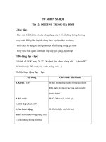 Giáo án TNXH lớp 3 - ĐỒ DÙNG TRONG GIA ĐÌNH ppsx