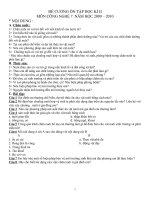 đề cương ôn tập học kì II