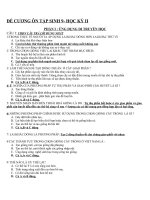 Đề cương ôn tập Sinh 9 kỳ 2 Phần Trắc nghiệm