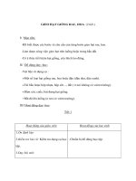 Kỹ thuật lớp 4 - GIEO HẠT GIỐNG RAU, HOA (2 tiết ) ppt