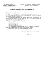 Đơn xin xét chuyển ngạch