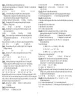 bài tập lý thuyết dãy điện  hóa