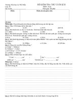 Đề thi thử Cuối kì II (Môn Toán lớp 5)-Rất hay