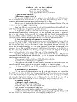 CHUYÊN ĐỀ MÔN TỰ NHIÊN XÃ HỘI 1