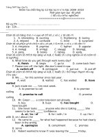 de kiem tra học ky II co dap an