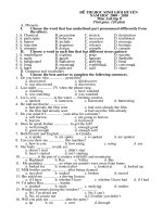 ĐỀ CHỌN ĐỘI TUYỂN HSG