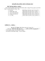 ĐỀ HI TIẾNG VIỆT CUỐI HOC KI II - LỚP 5