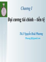 Chương I: Đại cương tài chính – tiền tệ doc