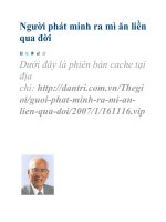 Người phát minh ra mì ăn liền qua đời ppsx