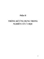 PHƯƠNG PHÁP LUẬN TRONG NGHIÊN CỨU KHOA HỌC Y HỌC PHẦN 4 pps